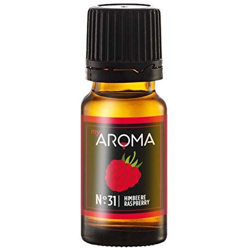 myAROMA | No. 31 (Himbeere, 10 ml) | Rein natürliches Aroma | Geschmackstropfen für Wasser & Cocktails | Lebensmittelaroma zum Kochen & zum Backen | Kalorienfrei & ohne Zucker oder Süßung von my AROMA