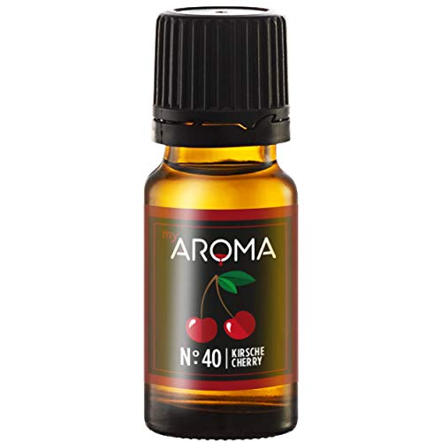 myAROMA | No. 40 (Kirsche, 10 ml) | Rein natürliches Aroma | Geschmackstropfen zum Kochen, Backen & Mixen | ohne Süßung von my AROMA