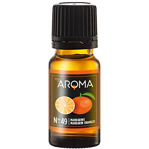 myAROMA | No. 49 (Mandarine, 10 ml) | Rein natürliches Aroma | Geschmackstropfen für Wasser & Cocktails | Lebensmittelaroma zum Kochen & zum Backen | Kalorienfrei & ohne Zucker oder Süßung von my AROMA