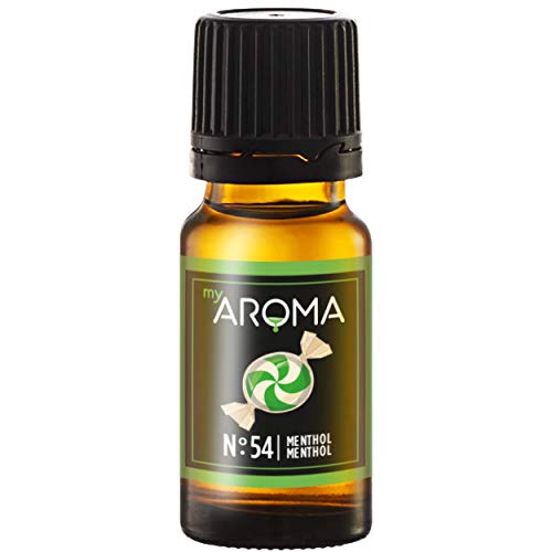 myAROMA | No. 54 (Menthol, 10 ml) | Rein natürliches Aroma | Geschmackstropfen für Wasser & Cocktails | Lebensmittelaroma zum Kochen & zum Backen | Kalorienfrei & ohne Zucker oder Süßung von my AROMA