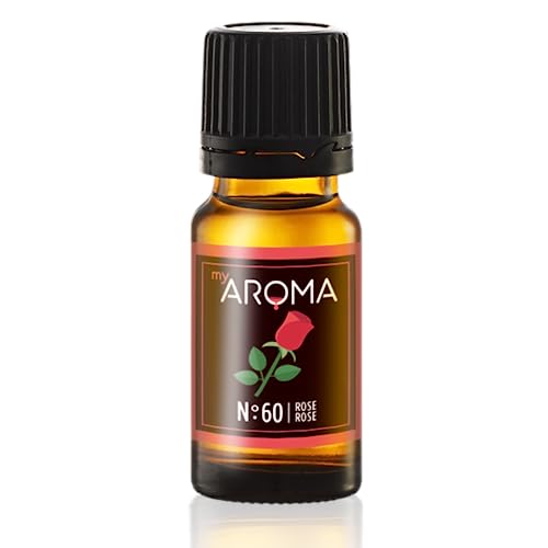 myAROMA | No. 60 (Rose, 10 ml) | Rein natürliches Aroma | Geschmackstropfen für Wasser & Cocktails | Lebensmittelaroma zum Kochen & zum Backen | Kalorienfrei & ohne Zucker oder Süßung von my AROMA