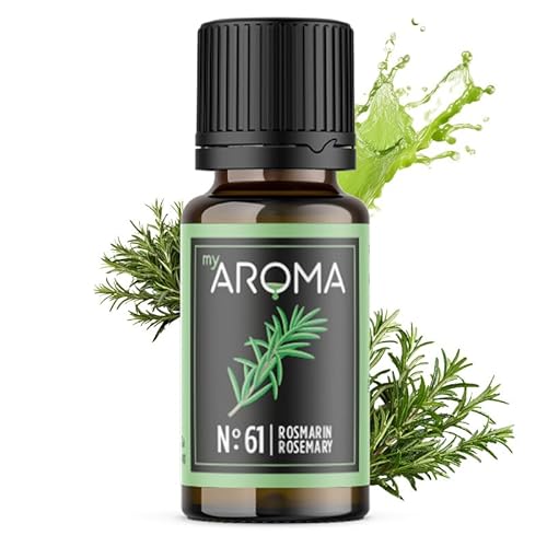 myAROMA | No. 61 (Rosmarin, 10 ml) | Rein natürliches Aroma | Geschmackstropfen für Wasser & Cocktails | Lebensmittelaroma zum Kochen & zum Backen | Kalorienfrei & ohne Zucker oder Süßung von my AROMA