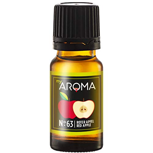 myAROMA | No. 63 (Roter Apfel, 10 ml) | Rein natürliches Aroma | Geschmackstropfen für Wasser & Cocktails | Lebensmittelaroma zum Kochen & zum Backen | Kalorienfrei & ohne Zucker oder Süßung von my AROMA