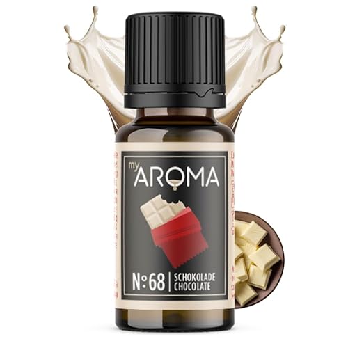 myAROMA flavour drops – Weiße Schokolade 10ml, flavour drops zuckerfrei, kalorienfrei & vegan, natürliches Lebensmittelaroma ohne künstliche Farbstoffe für Backen, Essen und Trinken, Nr. 78 von my AROMA