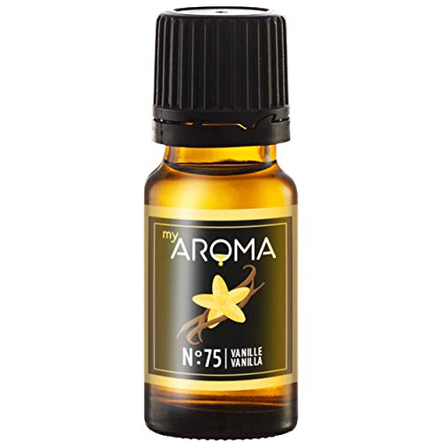 myAROMA | No. 75 (Vanille, 10 ml) | Rein natürliches Aroma | Geschmackstropfen für Wasser & Cocktails | Lebensmittelaroma zum Kochen & zum Backen | Kalorienfrei & ohne Zucker oder Süßung von my AROMA