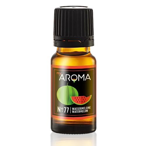 myAROMA flavour drops – Wassermelone 10ml, flavour drops zuckerfrei, kalorienfrei & vegan, natürliches Lebensmittelaroma ohne künstliche Farbstoffe für Backen, Essen und Trinken, Nr. 77 von my AROMA