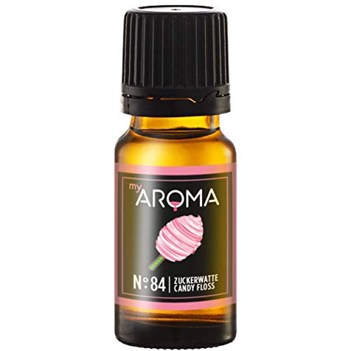 myAROMA | No. 84 (Zuckerwatte, 10 ml) | Rein natürliches Aroma | Geschmackstropfen für Wasser & Cocktails | Lebensmittelaroma zum Kochen & zum Backen | Kalorienfrei & ohne Zucker oder Süßung von my AROMA