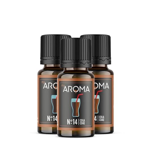 myAROMA flavour drops – Cola 3x10ml, flavour drops zuckerfrei, kalorienfrei & vegan, natürliches Lebensmittelaroma ohne künstliche Farbstoffe für Backen, Essen und Trinken, Nr. 14 myAROMA flavour drops – Cola 3x10ml, flavour drops zuckerfrei, kalorienfrei & vegan, natürliches Lebensmittelaroma ohne künstliche Farbstoffe für Backen, Essen und Trinken, Nr. 14 von my AROMA