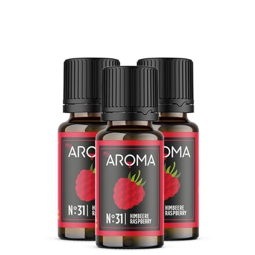 myAROMA flavour drops – Himbeere 3x10ml, flavour drops zuckerfrei, kalorienfrei & vegan, natürliches Lebensmittelaroma ohne künstliche Farbstoffe für Backen, Essen und Trinken, Nr. 31 myAROMA flavour drops – Himbeere 3x10ml, flavour drops zuckerfrei, kalorienfrei & vegan, natürliches Lebensmittelaroma ohne künstliche Farbstoffe für Backen, Essen und Trinken, Nr. 31 von my AROMA