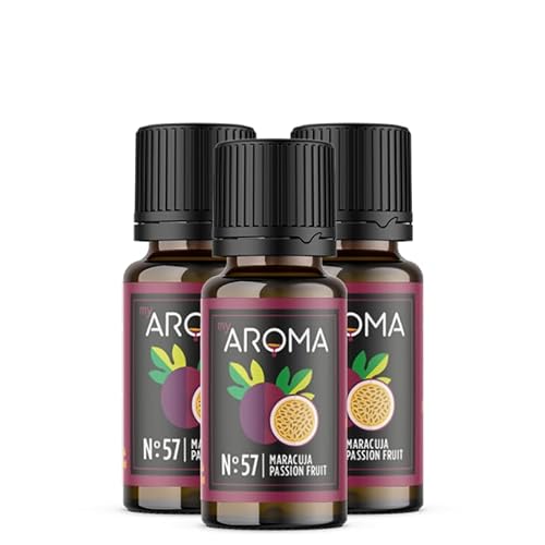 myAROMA flavour drops – Maracuja 3x10ml, flavour drops zuckerfrei, kalorienfrei & vegan, natürliches Lebensmittelaroma ohne künstliche Farbstoffe für Backen, Essen und Trinken, Nr. 57 myAROMA flavour drops – Maracuja 3x10ml, flavour drops zuckerfrei, kalorienfrei & vegan, natürliches Lebensmittelaroma ohne künstliche Farbstoffe für Backen, Essen und Trinken, Nr. 57 von my AROMA