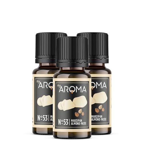 myAROMA flavour drops – Marzipan 3x10ml, flavour drops zuckerfrei, kalorienfrei & vegan, natürliches Lebensmittelaroma ohne künstliche Farbstoffe für Backen, Essen und Trinken, Nr. 53 myAROMA flavour drops – Marzipan 3x10ml, flavour drops zuckerfrei, kalorienfrei & vegan, natürliches Lebensmittelaroma ohne künstliche Farbstoffe für Backen, Essen und Trinken, Nr. 53 von my AROMA