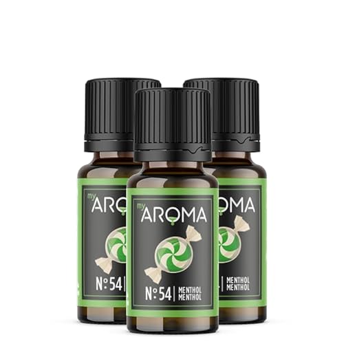 myAROMA flavour drops – Menthol 3x10ml, flavour drops zuckerfrei, kalorienfrei & vegan, natürliches Lebensmittelaroma ohne künstliche Farbstoffe für Backen, Essen und Trinken, Nr. 54 myAROMA flavour drops – Menthol 3x10ml, flavour drops zuckerfrei, kalorienfrei & vegan, natürliches Lebensmittelaroma ohne künstliche Farbstoffe für Backen, Essen und Trinken, Nr. 54 von my AROMA