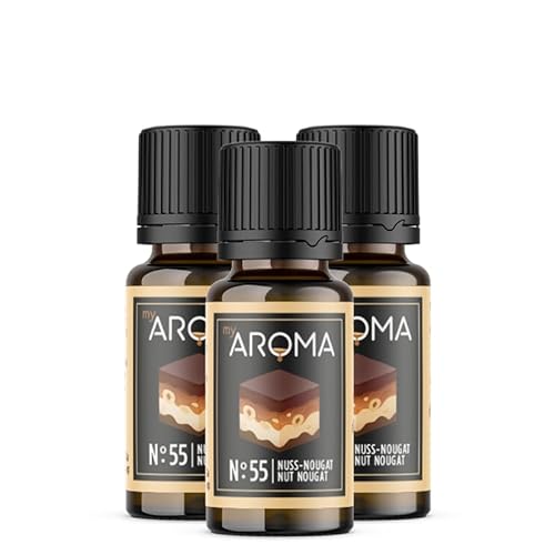 myAROMA flavour drops – Nuss-Nougat 3x10ml, flavour drops zuckerfrei, kalorienfrei & vegan, natürliches Lebensmittelaroma ohne künstliche Farbstoffe für Backen, Essen und Trinken, Nr. 55 myAROMA flavour drops – Nuss-Nougat 3x10ml, flavour drops zuckerfrei, kalorienfrei & vegan, natürliches Lebensmittelaroma ohne künstliche Farbstoffe für Backen, Essen und Trinken, Nr. 55 von my AROMA