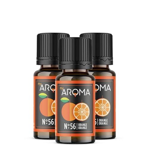 myAROMA flavour drops – Orange 3x10ml, flavour drops zuckerfrei, kalorienfrei & vegan, natürliches Lebensmittelaroma ohne künstliche Farbstoffe für Backen, Essen und Trinken, Nr. 56 myAROMA flavour drops – Orange 3x10ml, flavour drops zuckerfrei, kalorienfrei & vegan, natürliches Lebensmittelaroma ohne künstliche Farbstoffe für Backen, Essen und Trinken, Nr. 56 von my AROMA
