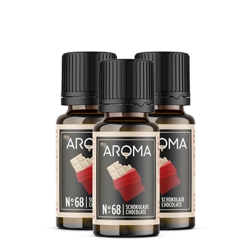 myAROMA flavour drops – Weiße Schokolade 3x10ml, flavour drops zuckerfrei, kalorienfrei & vegan, natürliches Lebensmittelaroma ohne künstliche Farbstoffe für Backen, Essen und Trinken, Nr. 78 von my AROMA