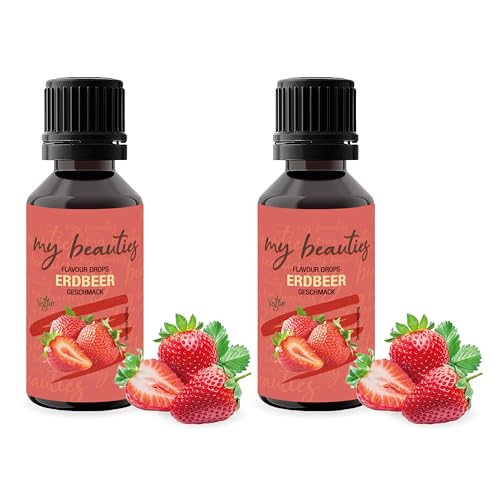 my beauties - Flavour Drops 2x 30 ml - Erdbeere - Aroma Tropfen für Lebensmittel - zuckerfrei und kalorienarm my beauties - Flavour Drops 2x 30 ml - Erdbeere - Aroma Tropfen für Lebensmittel - zuckerfrei und kalorienarm von my beauties
