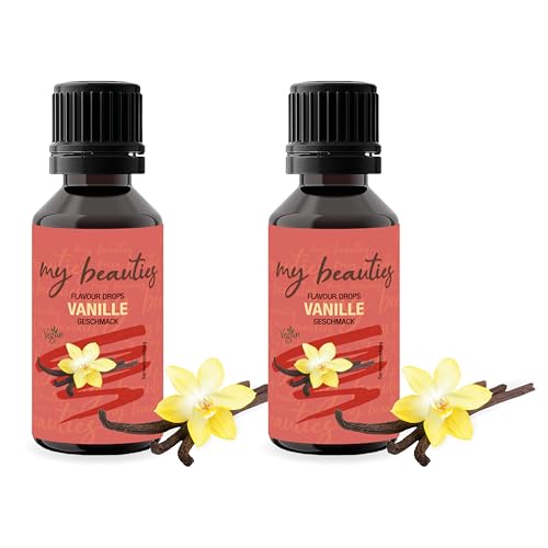 my beauties - Flavour Drops 2x 30 ml - Vanille - Aroma Tropfen für Lebensmittel - zuckerfrei und kalorienarm my beauties - Flavour Drops 2x 30 ml - Vanille - Aroma Tropfen für Lebensmittel - zuckerfrei und kalorienarm von my beauties