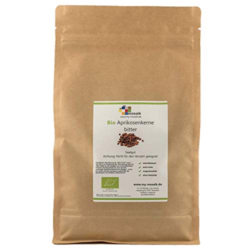 Bio Aprikosenkerne bitter Qualität "extra herb" 500g - hoher Bitteranteil, naturbelassen, extra herb, wenig Bruchanteil, ungeschwefelt, aus kontrolliert biologischem Anbau, ohne Pestizide Bio Aprikosenkerne bitter Qualität "extra herb" 500g - hoher Bitteranteil, naturbelassen, extra herb, wenig Bruchanteil, ungeschwefelt, aus kontrolliert biologischem Anbau, ohne Pestizide von my-mosaik