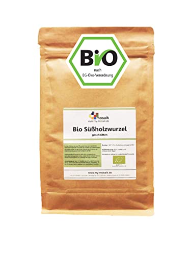 Süßholzwurzel-Tee geschnitten I 100% Bio-Qualität I in Deutschland abgefüllt (DE-ÖKO-037) (100g) von my-mosaik