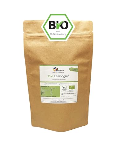 Zitronengras Bio - Zitronengras getrocknet, geschnitten und naturbelassen - Lemongras - ideal zur Verwendung in der Zubereitung von Tee - naturrein in Bio-Qualität von my-mosaik (1000g) von my-mosaik