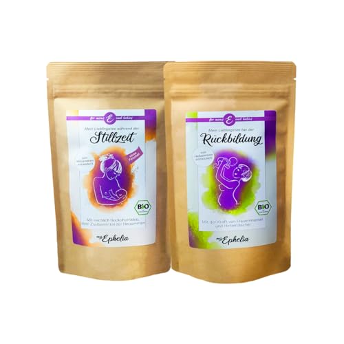 myEphelia Set aus Bio Stilltee ohne Fenchel und Bio Tee zur Rückbildung fürs Wochenbett - von unserer Hebamme entwickelt (vegan & ohne Zusätze) von myEphelia