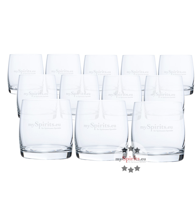 12 x mySpirits Gin und Whisky Tumbler Glas von mySpirits