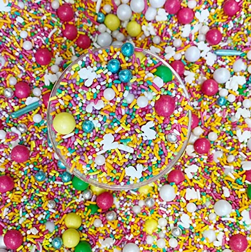 180g Streusel Ostern Hüpf Häschen Hüpf bunt Zuckerstreusel Eastern Frühling STREUSEL GLÜCK Sprinkles für Tortendeko Geburtstag Hasen Muffins Cupcakes Cake Pops von mySprinkles wir streuseln Liebe