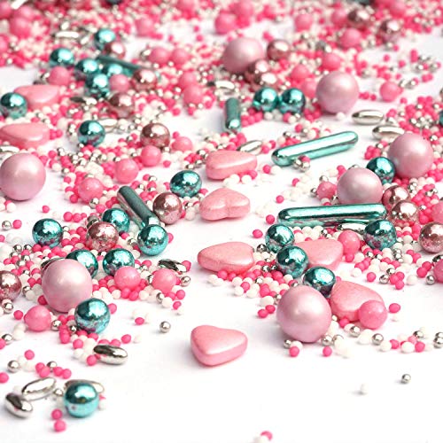 Streusel Julia in Love Mix rosa silber grün 180g | bunte Zuckerstreusel | STREUSEL GLÜCK | Zucker Deko perfekt für Kindergeburtstag Geburtstag Torte Kuchen Cupcakes Muffins Streusel Julia in Love Mix rosa silber grün 180g | bunte Zuckerstreusel | STREUSEL GLÜCK | Zucker Deko perfekt für Kindergeburtstag Geburtstag Torte Kuchen Cupcakes Muffins von mySprinkles wir streuseln Liebe