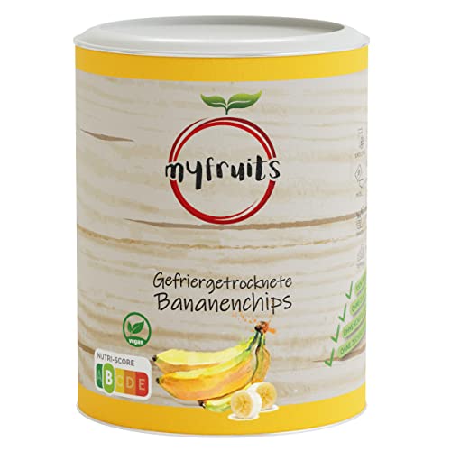 myfruits Bananenchips (Bananenscheiben), gefriergetrocknet, 100g, ohne Zusätze, 100% Bananen, Gefriergetrocknete Früchte ohne zugesetzten Zucker myfruits Bananenchips (Bananenscheiben), gefriergetrocknet, 100g, ohne Zusätze, 100% Bananen, Gefriergetrocknete Früchte ohne zugesetzten Zucker von myfruits