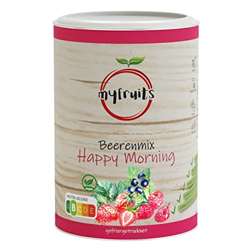 myfruits Beerenmix, 100g, gefriergetrocknete Früchte-Beeren-Mischung, Ohne Zuckerzusatz, Erdbeeren, Himbeeren, Johannisbeeren, Trockenfrucht-Mischung myfruits Beerenmix, 100g, gefriergetrocknete Früchte-Beeren-Mischung, Ohne Zuckerzusatz, Erdbeeren, Himbeeren, Johannisbeeren, Trockenfrucht-Mischung von myfruits