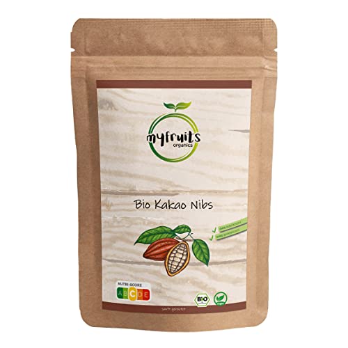 myfruits Bio Kakao Nibs, 1000g, Kakaonibs ohne Zusätze, ohne Zucker, Sanft geröstet für einen schokoladigeren Geschmack, Zum Backen oder für Müsli myfruits Bio Kakao Nibs, 1000g, Kakaonibs ohne Zusätze, ohne Zucker, Sanft geröstet für einen schokoladigeren Geschmack, Zum Backen oder für Müsli von myfruits