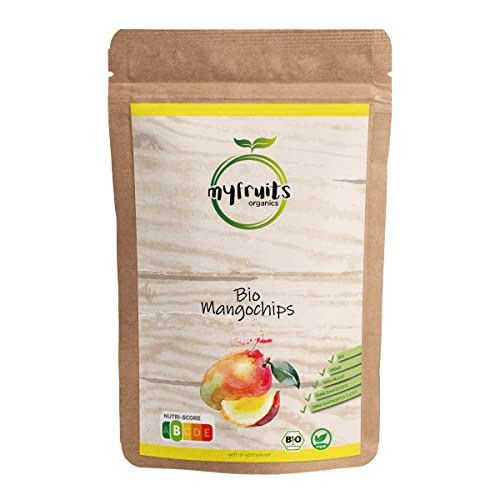 myfruits Bio Mango, gefriergetrocknete Früchte, 300g, Fruchtchips, ohne Zusätze, 100% Mango, Gefriergetrocknete und getrocknete Früchte für Müsli oder Snack… von myfruits