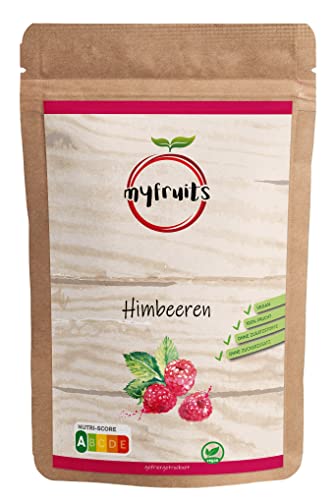 myfruits Himbeeren, gefriergetrocknet, 300g, ohne Zusätze, 100% getrocknete Himbeeren, Gefriergetrocknete Früchte für Müsli oder als Snack… von myfruits