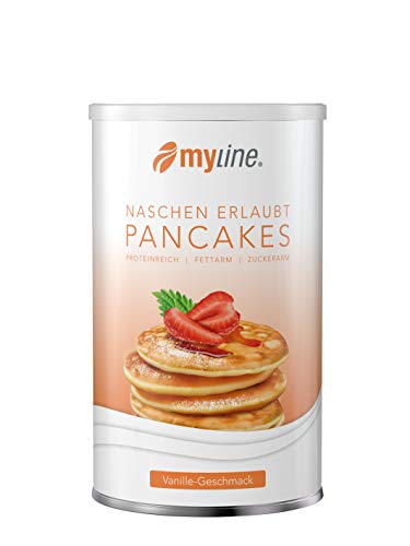myline Pancakes - Pulvermischung zur Herstellung von Protein Pancakes, Verpackungseinheit, 450g Dose von myline
