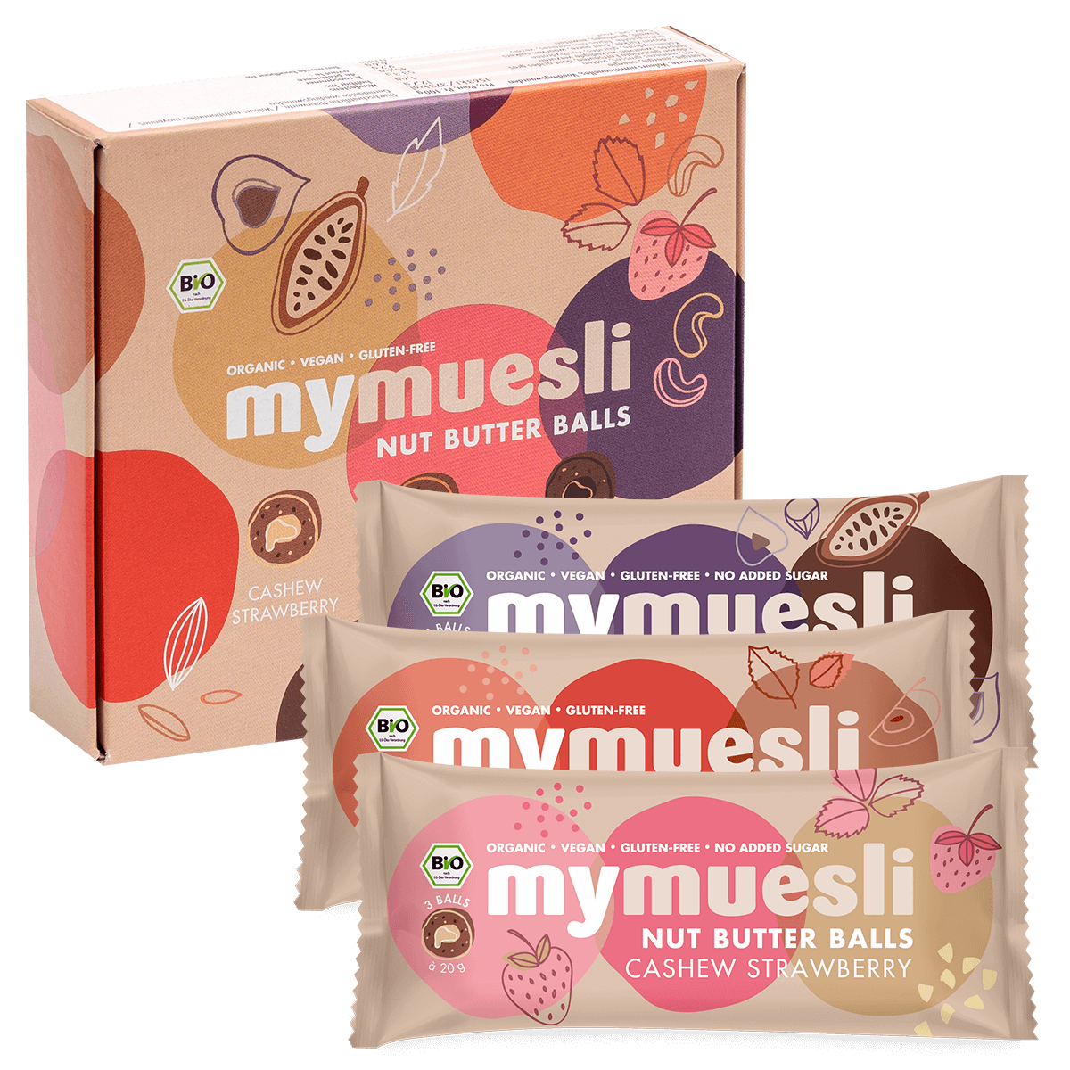 3x3 Mix-Box Nut Butter Balls Fruit and Choc 3x3 Mix-Box Nut Butter Balls Fruit and Choc von mymuesli