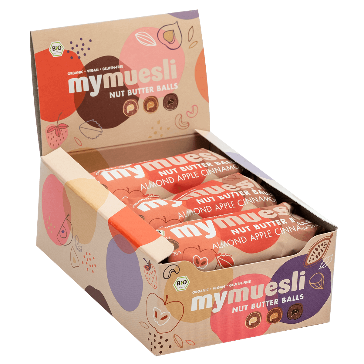 7x3 Nut Butter Balls Almond Apple Cinnamon 7x3 Nut Butter Balls Almond Apple Cinnamon von mymuesli