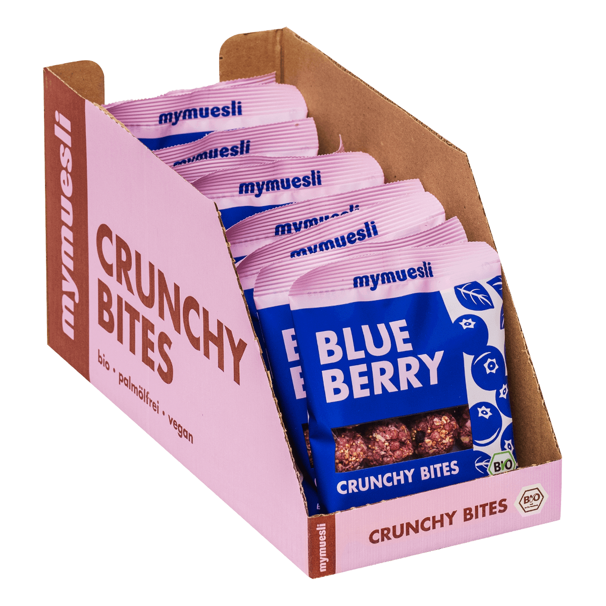 Blueberry Crunchy Bites 10er Tray Blueberry Crunchy Bites 10er Tray von mymuesli