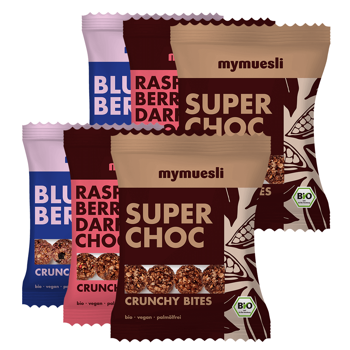Crunchy Bites 6er Probierpaket Crunchy Bites 6er Probierpaket von mymuesli