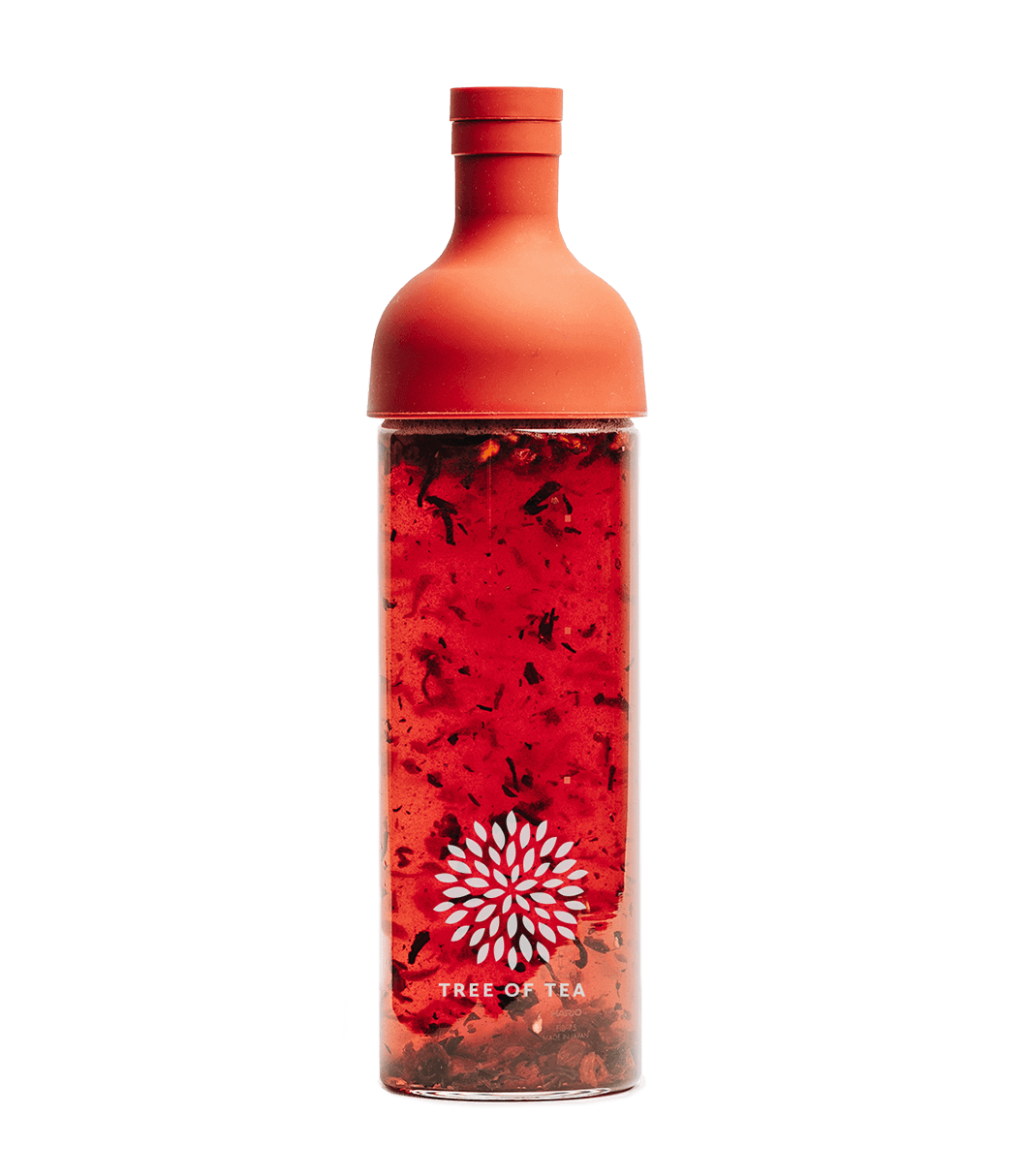 Tree of Tea Cold Brew Bottle mit Filter, rot Tree of Tea Cold Brew Bottle mit Filter, rot von mymuesli