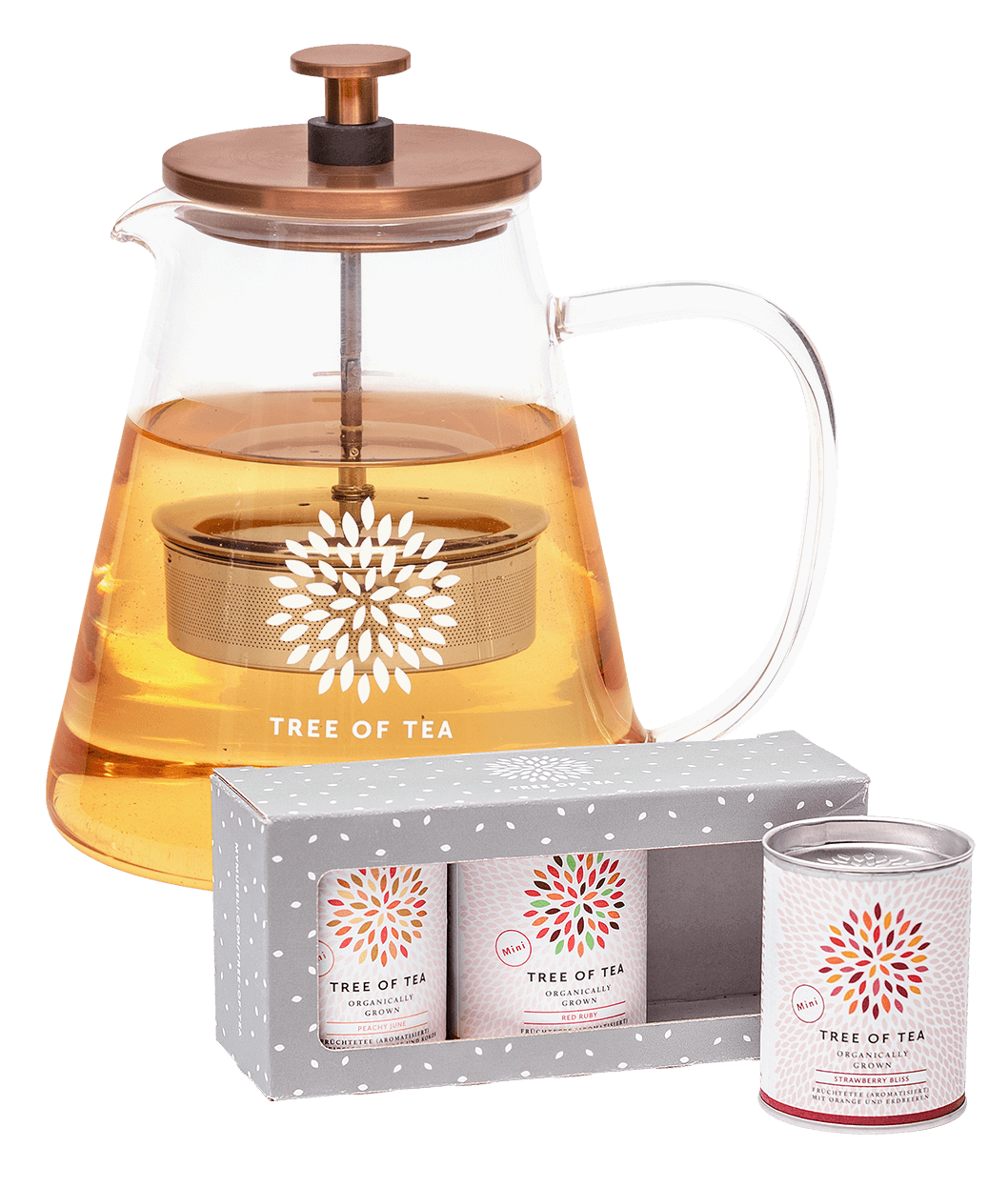 Tree of Tea Glaskanne mit Tee im Set Tree of Tea Glaskanne mit Tee im Set von mymuesli