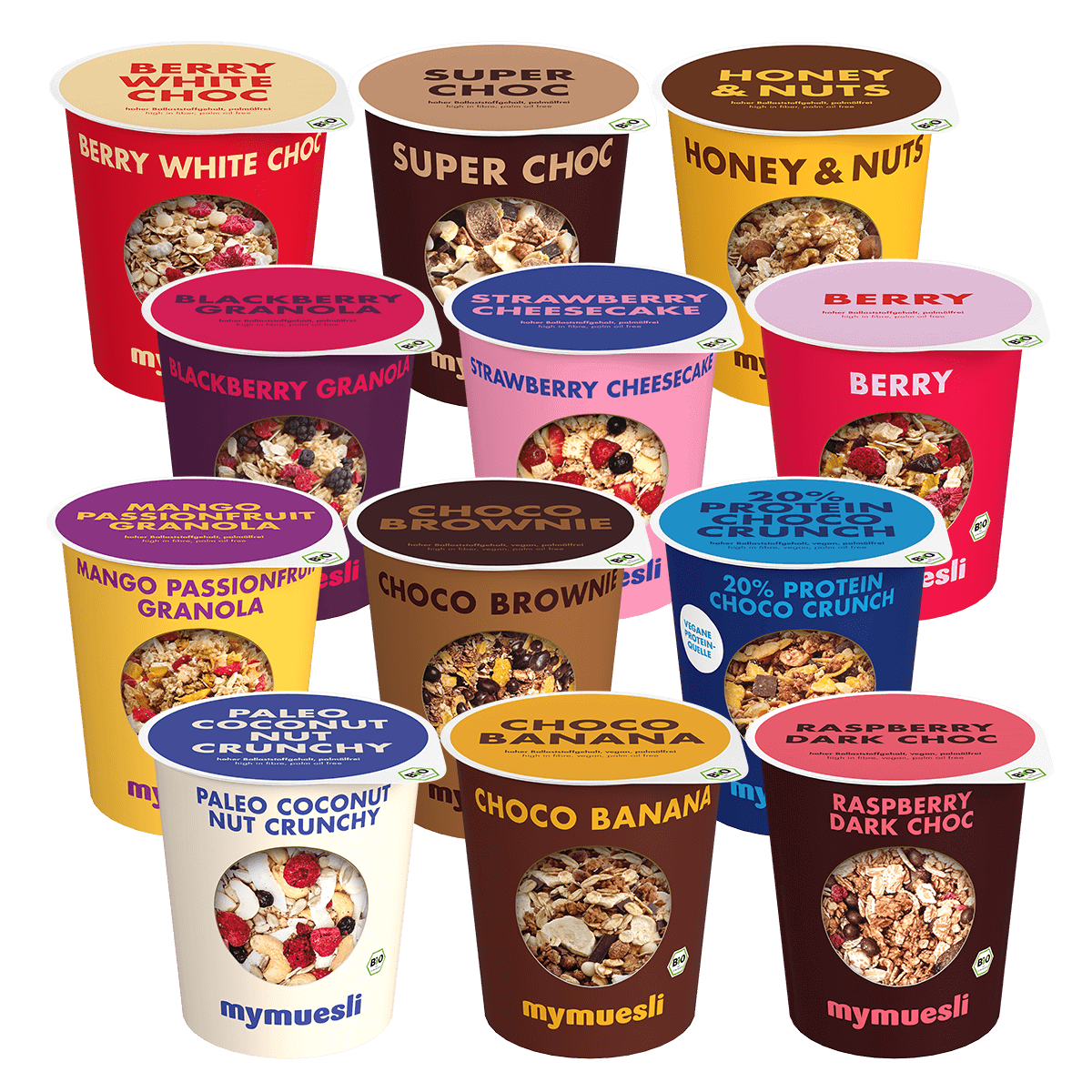 mymuesli2go 12er Probierpaket Deluxe mymuesli2go 12er Probierpaket Deluxe von mymuesli