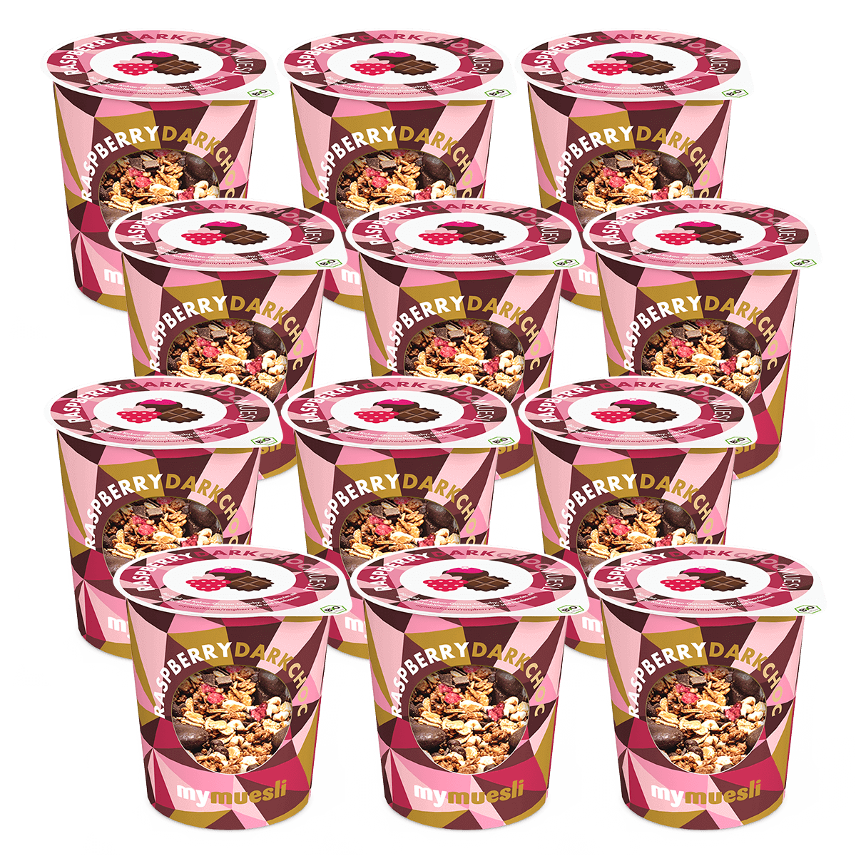 mymuesli2go Raspberry Dark Choc 12er Pack mymuesli2go Raspberry Dark Choc 12er Pack von mymuesli