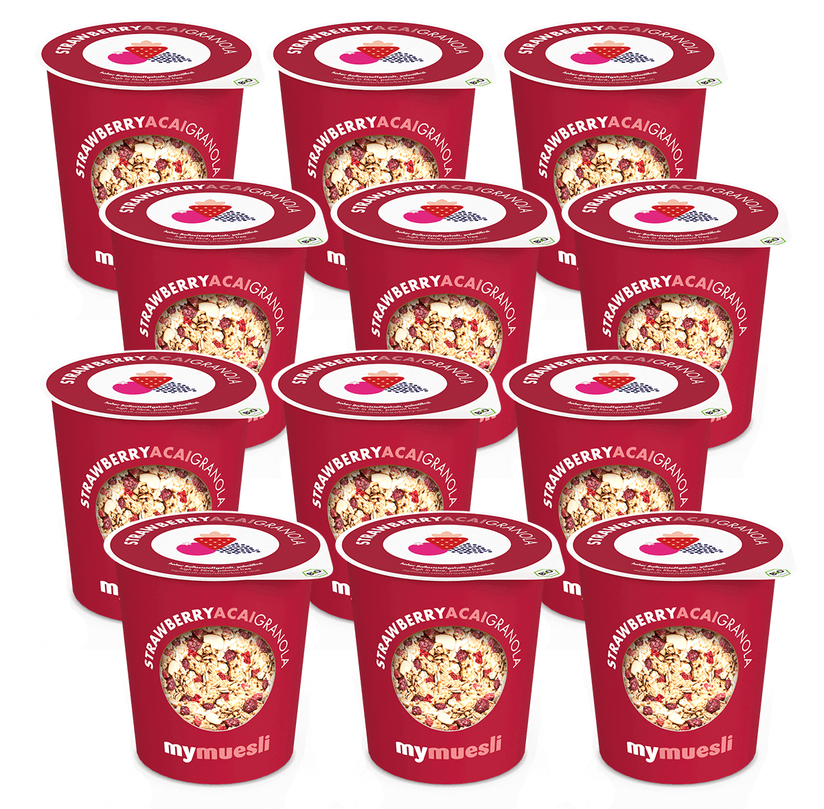 mymuesli2go Strawberry-Acai-Granola 12er Pack mymuesli2go Strawberry-Acai-Granola 12er Pack von mymuesli