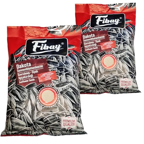 Fibay - Dakota Sonnenblumenkerne | Geröstet und leicht gesalzen | Premium Qualität (2x150g) von mynatura