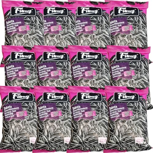 Fibay Dakota Sonnenblumenkerne - geröstet & ungesalzen | Premium Qualität (12x150g) von mynatura
