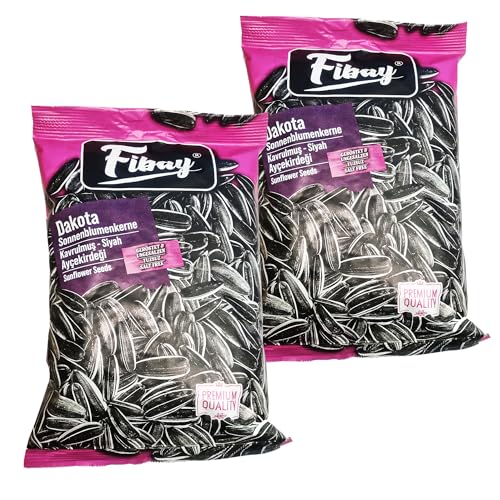 Fibay Dakota Sonnenblumenkerne - geröstet & ungesalzen | Premium Qualität (2x150g) von mynatura