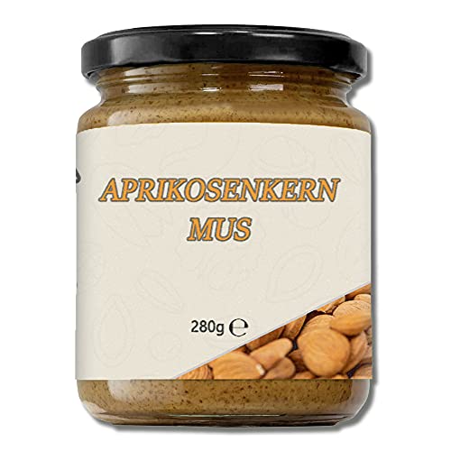 Mynatura Aprikosenkernmus I Mus I Brotaufstrich I Nussmus I Aprikosen Kerne I Gepresst I Im Glas (2x 280g) von mynatura
