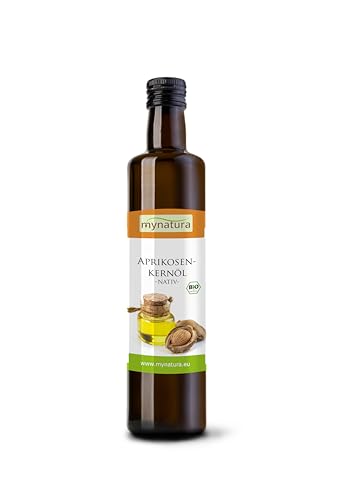 Mynatura Bio Aprikosenkernöl 1x 250ml I Nativ I Schonend Verarbeitet I Kaltgepresst I Rein Pflanzlich I Aprikosen I Speiseöl I DE-ÖKO-044 I Omega 3 Fettsäuren (1 x 250ml) von mynatura