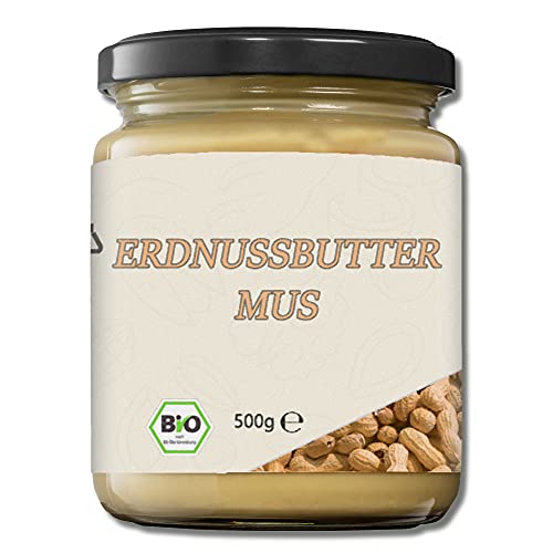 Mynatura Bio Erdnussbuttermus I Erdnussmus I Erdnüsse gepresst I Peanut I Erdnuss I Nussmus I Mus I Im Glas (1x 500g) von mynatura