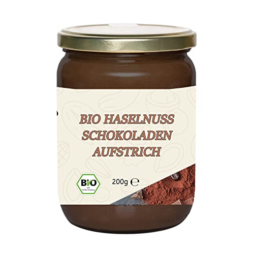 Mynatura Bio Haselnusscreme mit Schokolade I Nusscreme Kakao I Cremig I Brotaufstrich I Frühstück I Snack I Im Glas (1x 200g) von mynatura